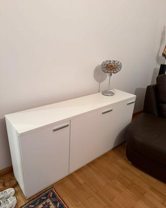 Mobile basso da salotto bianco – 150 cm