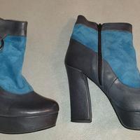 Stivaletto donna Blu-Nero