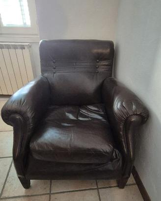 Poltrona vintage in pelle