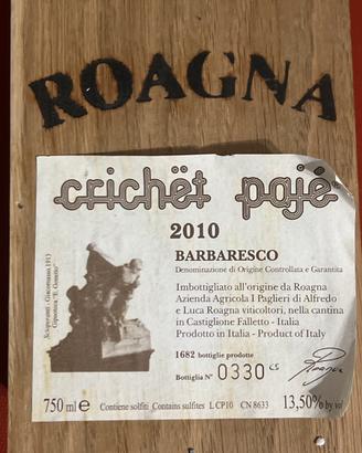 Barbaresco Roagna Crichet Pajè 2010