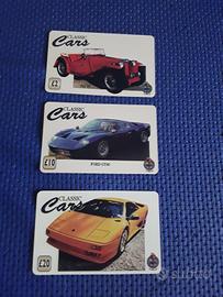 3 Schede Classic Cars anni 90 usate 