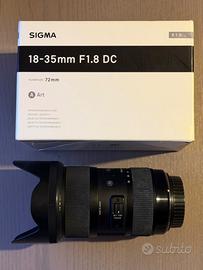 Sigma 18-35mm f/1.8 DC HSM ART - Attacco Canon EF-