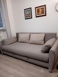 Divano letto color antracite 