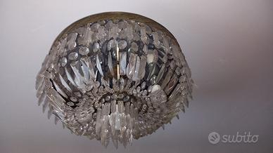 lampadari a soffitto in cristallo vintage