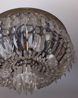 lampadari a soffitto in cristallo vintage