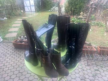 Stock di 5 paia di stivali misura 35/36