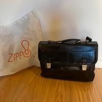Originale Zippo Borsa in cuoio con tracolla