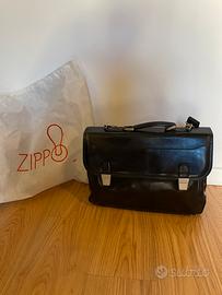 Originale Zippo Borsa in cuoio con tracolla