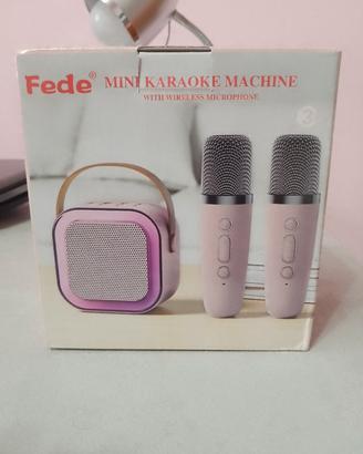 Mini Karaoke Machine With Wireless Microphone