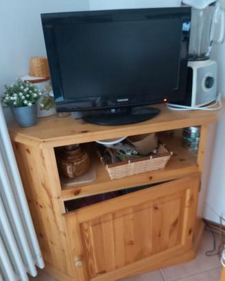 Cassettiera ad angolo in vero legno