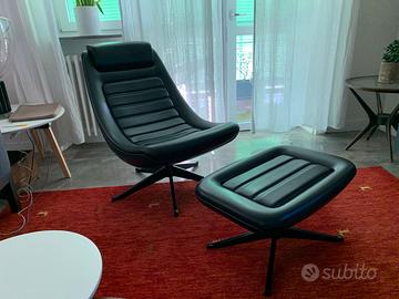 poltrona lounge Alias Manzù con pouf