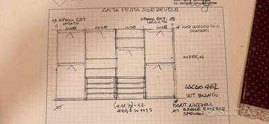 Libreria da soggiorno LEMA con armadio integrato