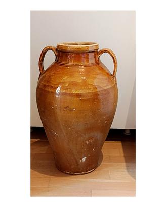 anfora in terracotta semismaltata