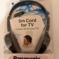 Cuffie stereo panasonic RP-HT090 a filo cavo 5m TV