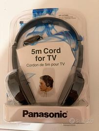 Cuffie stereo panasonic RP-HT090 a filo cavo 5m TV