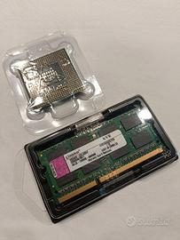 Processore + banco di memoria ram