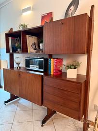 Libreria stile scandinavo teak anni 60 vintage