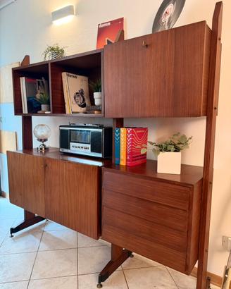 Libreria stile scandinavo teak anni 60 vintage