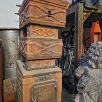 Stufa a legna in terracotta