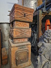 Stufa a legna in terracotta
