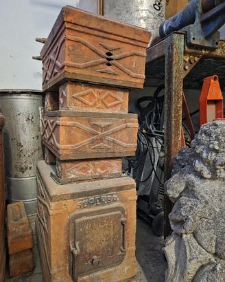 Stufa a legna in terracotta
