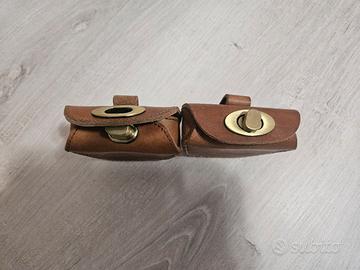 porta accessori in cuoio