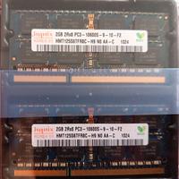 2x Hynix 2GB DDR3 PC3-10600S RAM