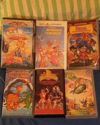 6 VHS per bambini - Film d'animazione