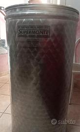 Tanica olio 200 litri , in acciao inox 18/10