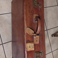 valigia cuoio vintage