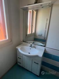Set mobile lavabo e specchio con luce
