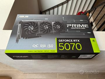 ASUS PRIME  RTX 5070 12 GB OC edition. Perfetta