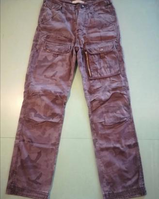 Pantalone xdye grigio mimetico militare con Tascon