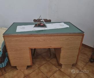 Scrivania ministeriale vintage anni 40-50