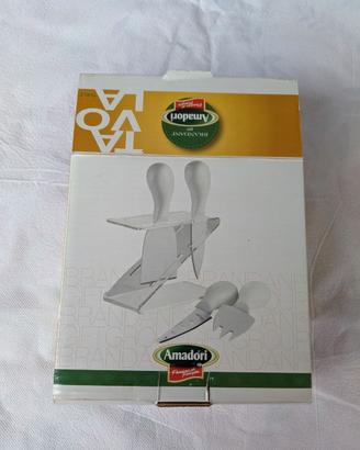 Ceppo coltelli formaggio Acciaio Amadori brandani