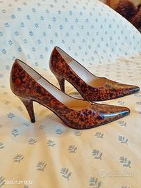 PIERRE CARDIN scarpe tacco vintage vernice 36