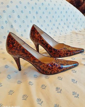 PIERRE CARDIN scarpe tacco vintage vernice 36