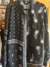 Blusa Elena Miro nera e bianca
