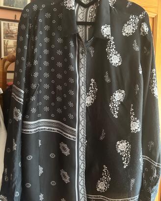 Blusa Elena Miro nera e bianca
