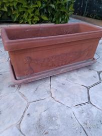 Vaso fioriera rettangolare