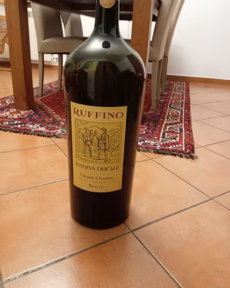 bottiglia Ruffino vuota da esposizione 