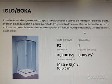 Box doccia 70x90x70 / 70x90
