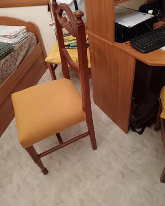 5 sedie legno massello