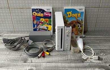 Nintendo Wii bianca + accessori + 2 giochi