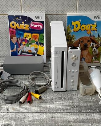 Nintendo Wii bianca + accessori + 2 giochi