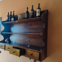 Mensola rustica in legno massello