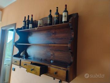 Mensola rustica in legno massello