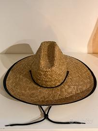 Cappello cowboy in paglia 100%fibra di raffia