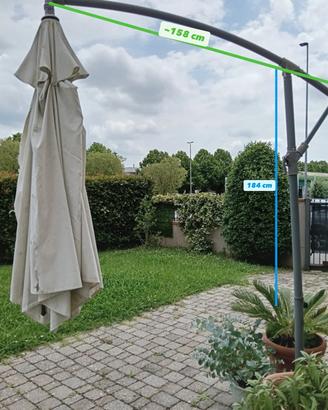 Ombrellone da giardino
