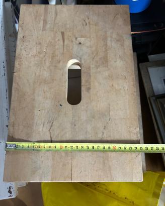 Scaletta sgabello in legno 2 gradini